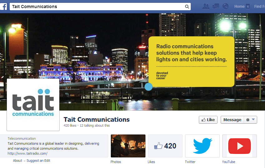 Tait Communications facebook page