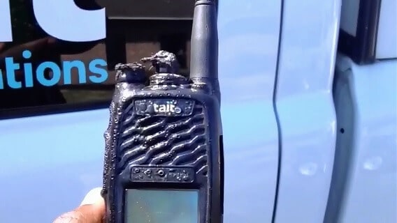 Tait radio survives Panola County controlled fire 