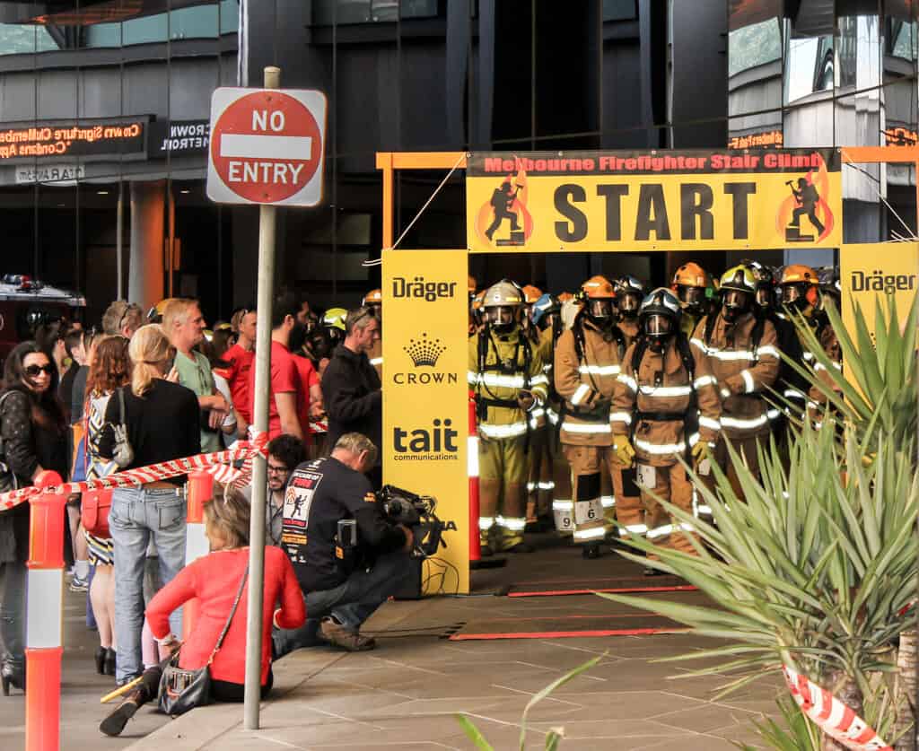 Melbourne-Firefighter Challenge Start line